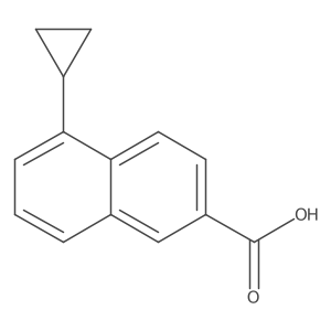 5-Cyclopropylnaphthalene-2-carboxylic acid Structure