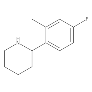 2-(4-Fluoro-2-methylphenyl)piperidine结构式