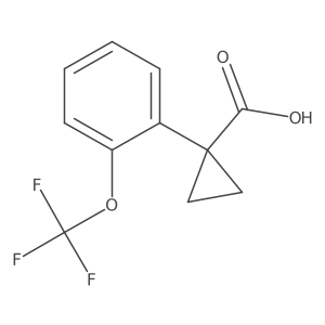 1-[2-(Trifluoromethoxy)phenyl]cyclopropanecarboxylic acid Structure