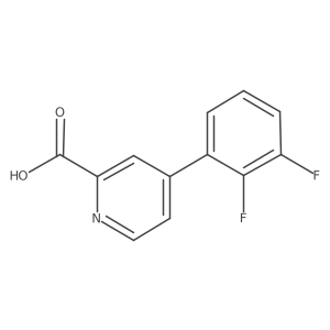 4-(2,3-Difluorophenyl)picolinic acid结构式