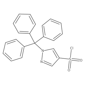 1-trityl-1H-pyrazole-4-sulfonyl chloride结构式