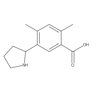 (R)-2,4-Dimethyl-5-(pyrrolidin-2-yl)benzoic acid Structure