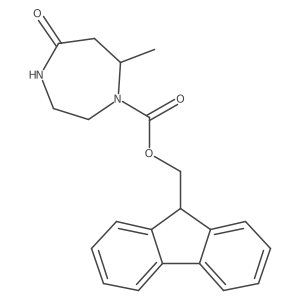1H-1,4-Diazepine-1-carboxylic acid, hexahydro-7-methyl-5-oxo-, 9H-fluoren-9-ylmethyl ester结构式