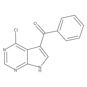 (4-chloro-7H-pyrrolo[2,3-d]pyrimidin-5-yl)(phenyl)methanone Structure