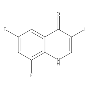 6,8-Difluoro-3-iodoquinolin-4(1H)-one Structure