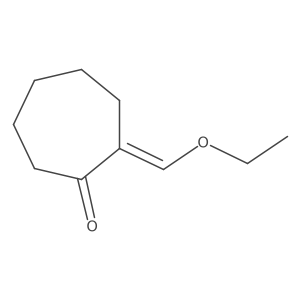 2-(Ethoxymethylene)cycloheptan-1-one Structure