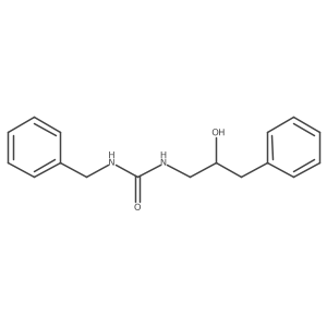 1-Benzyl-3-(2-hydroxy-3-phenylpropyl)urea Structure