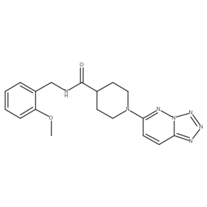 N-(2-methoxybenzyl)-1-(tetrazolo[1,5-b]pyridazin-6-yl)piperidine-4-carboxamide结构式