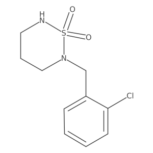 2-(2-Chlorobenzyl)-1,2,6-thiadiazinane 1,1-dioxide Structure