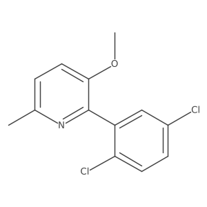 2-(2,5-Dichlorophenyl)-3-methoxy-6-methylpyridine Structure