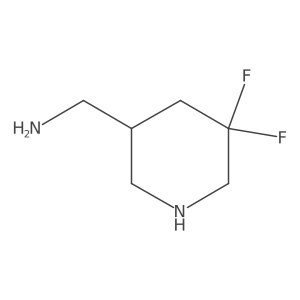 (5,5-Difluoro-3-piperidyl)methanamine Structure