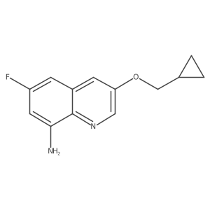 3-(Cyclopropylmethoxy)-6-fluoro-8-quinolinamine Structure