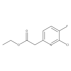 Ethyl 2-chloro-3-fluoropyridine-6-acetate Structure