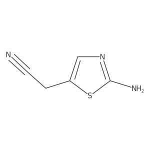 2-(2-Amino-1,3-thiazol-5-yl)acetonitrile Structure