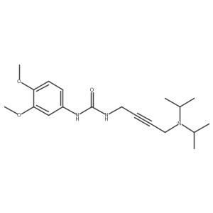 1-[4-(diisopropylamino)but-2-ynyl]-3-(3,4-dimethoxyphenyl)urea Structure