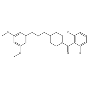 (2-Chloro-6-fluorophenyl)(4-(((3,5-dimethoxybenzyl)oxy)methyl)piperidin-1-yl)methanone Structure