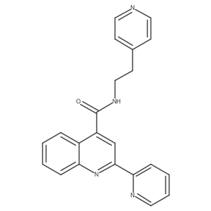 2-(pyridin-2-yl)-N-[2-(pyridin-4-yl)ethyl]quinoline-4-carboxamide结构式