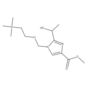 Methyl 2-(1-hydroxyethyl)-1-((2-(trimethylsilyl)ethoxy)methyl)-1H-imidazole-4-carboxylate结构式