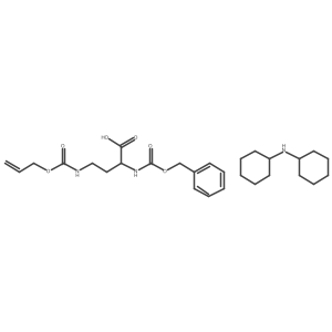 Z-D-Dab(aloc)-OH dcha结构式
