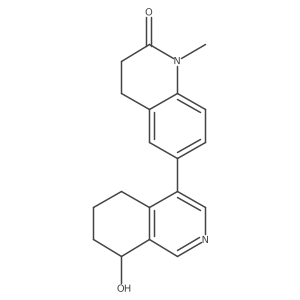 3,4-Dihydro-1-methyl-6-(5,6,7,8-tetrahydro-8-hydroxy-4-isoquinolinyl)-2(1H)-quinolinone Structure