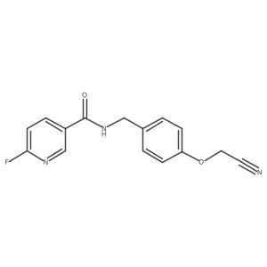 N-{[4-(cyanomethoxy)phenyl]methyl}-6-fluoropyridine-3-carboxamide Structure