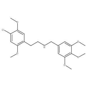 2-(4-Chloro-2,5-dimethoxyphenyl)-N-(3,4,5-trimethoxybenzyl)ethanamine结构式