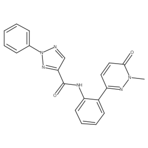 N-(2-(1-methyl-6-oxo-1,6-dihydropyridazin-3-yl)phenyl)-2-phenyl-2H-1,2,3-triazole-4-carboxamide Structure