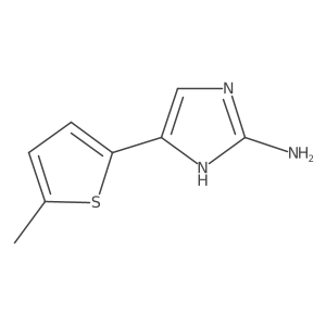 5-(5-methylthiophen-2-yl)-1H-imidazol-2-amine结构式