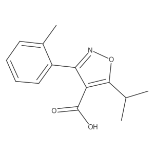 5-Isopropyl-3-(o-tolyl)isoxazole-4-carboxylic acid Structure