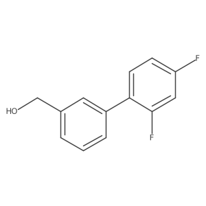 (2',4'-Difluoro[1,1'-biphenyl]-3-yl)methanol结构式
