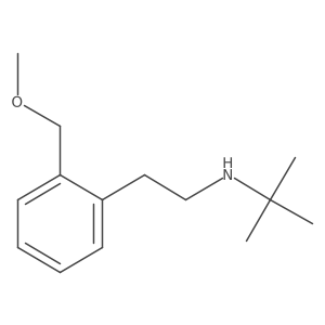 n-(2-(Methoxymethyl)phenethyl)-2-methylpropan-2-amine Structure