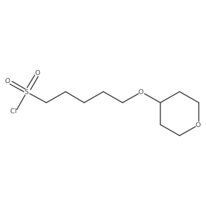 5-(Oxan-4-yloxy)pentane-1-sulfonyl chloride结构式