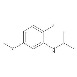 2-fluoro-5-methoxy-N-(propan-2-yl)aniline结构式