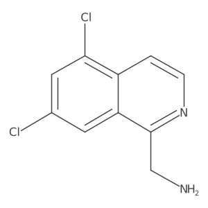 (5,7-Dichloroisoquinolin-1-yl)methanamine结构式