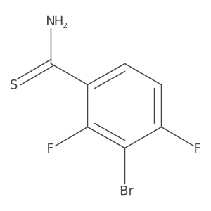 3-Bromo-2,4-difluorobenzene-1-carbothioamide Structure