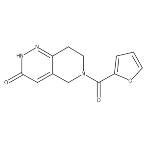 6-(2-furoyl)-5,6,7,8-tetrahydropyrido[4,3-c]pyridazin-3(2H)-one结构式