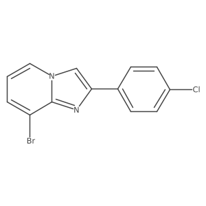 8-Bromo-2-(4-chlorophenyl)imidazo[1,2-a]pyridine结构式