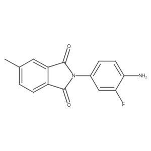 2-(4-Amino-3-fluorophenyl)-5-methylisoindoline-1,3-dione结构式