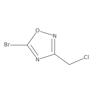 5-Bromo-3-(chloromethyl)-1,2,4-oxadiazole Structure