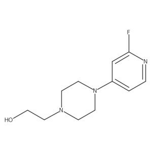 2-[4-(2-Fluoropyridin-4-yl)piperazin-1-yl]ethan-1-ol结构式