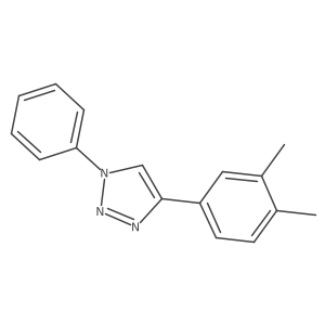 4-(3,4-Dimethylphenyl)-1-phenyl-1H-1,2,3-triazole结构式