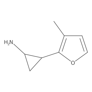 2-(3-Methylfuran-2-yl)cyclopropan-1-amine Structure