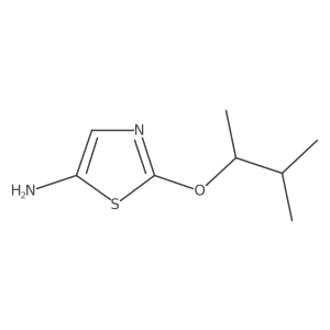 2-[(3-Methylbutan-2-yl)oxy]-1,3-thiazol-5-amine结构式