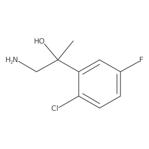1-Amino-2-(2-chloro-5-fluorophenyl)propan-2-ol Structure