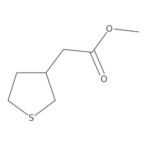 Methyl 2-(thiolan-3-yl)acetate结构式