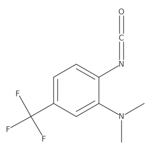 Benzenamine, 2-isocyanato-N,N-dimethyl-5-(trifluoromethyl)-结构式