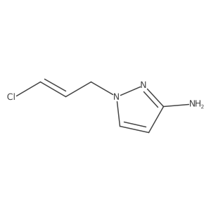 1-(3-Chloroprop-2-en-1-yl)-1H-pyrazol-3-amine结构式