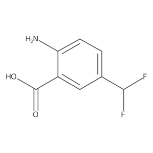 2-Amino-5-(difluoromethyl)benzoic acid结构式