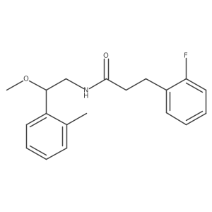 3-(2-fluorophenyl)-N-(2-methoxy-2-(o-tolyl)ethyl)propanamide Structure