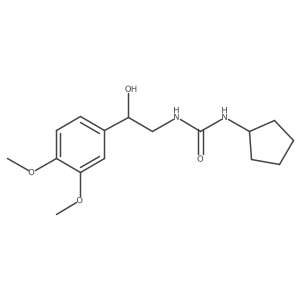 1-Cyclopentyl-3-(2-(3,4-dimethoxyphenyl)-2-hydroxyethyl)urea Structure